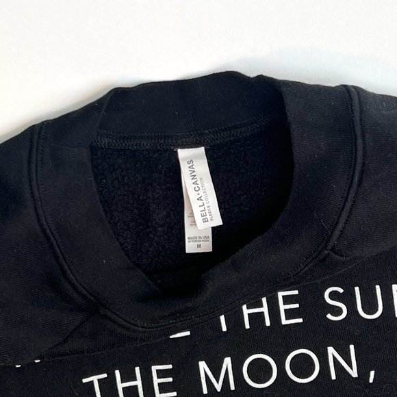 Sun, Moon, Stars crewneck - Bella + Canvas soft fleece sweatshirt - medium - Picture 3 of 5